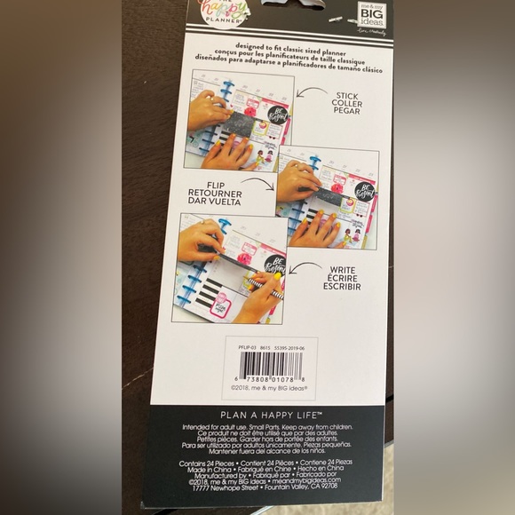 JOURNALING STICKERS FREE SPIRIT 24 COUNT HAPPY PLANNER - Picture 4 of 4